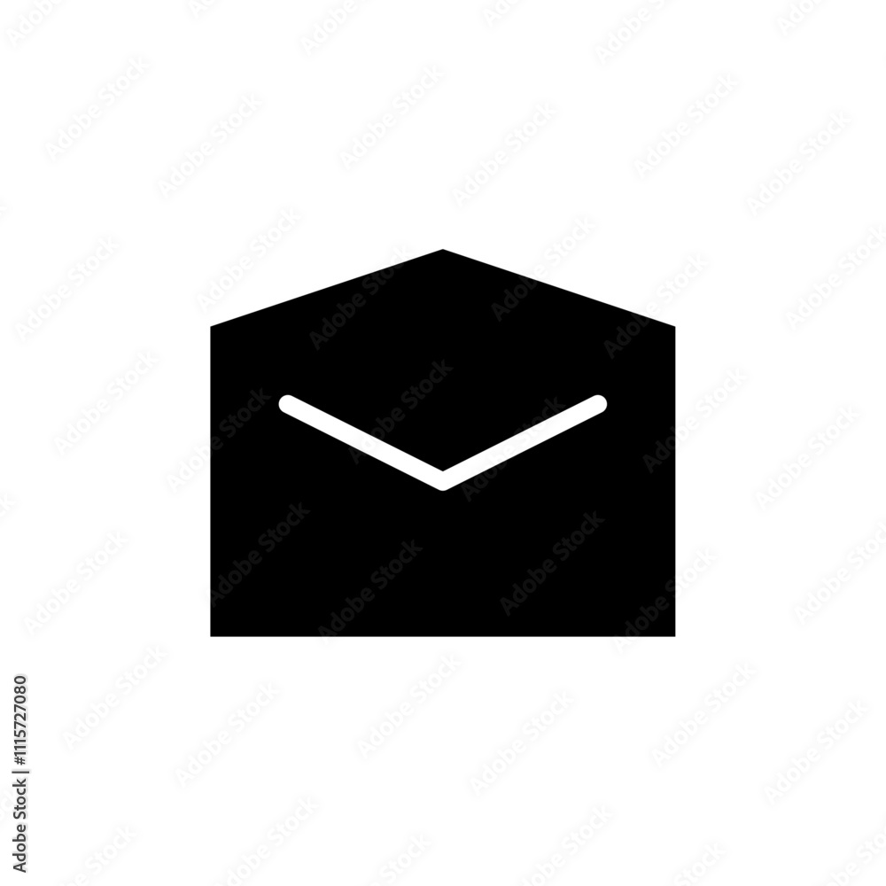 Poster Envelope icon web design in vector