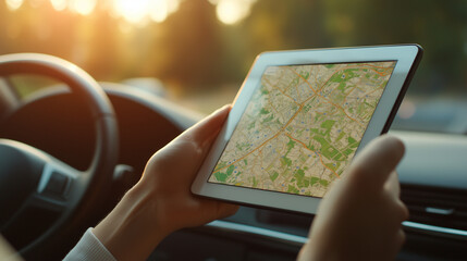 Tablet wyposażony w technologię GPS pozwala na śledzenie floty w czasie rzeczywistym, ułatwiając efektywne zarządzanie logistyką i trasami.