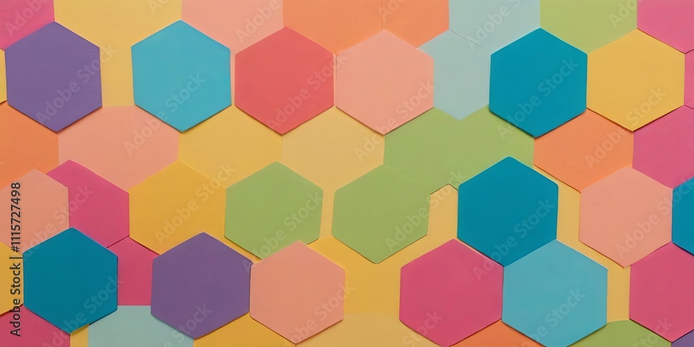 Poster A colorful background with many different colored squares