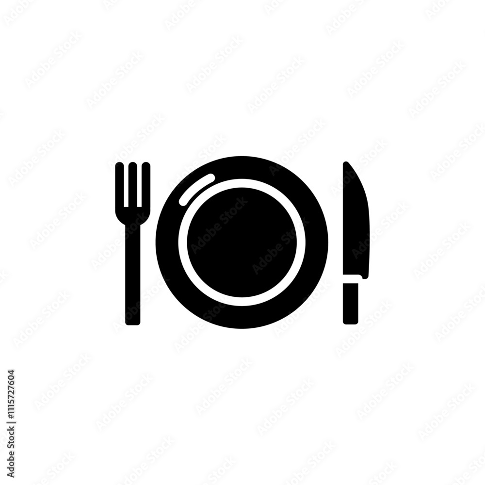Poster food icon web design in vector