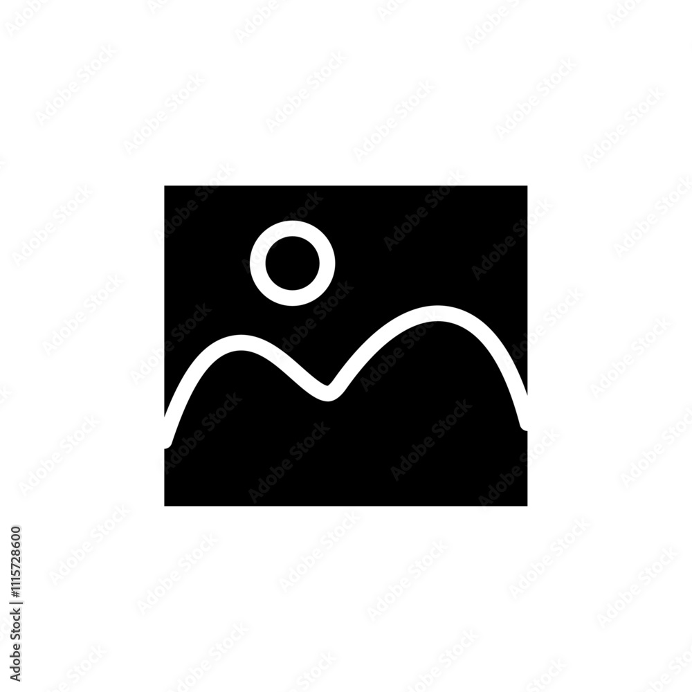 Poster Image icon web design in vector