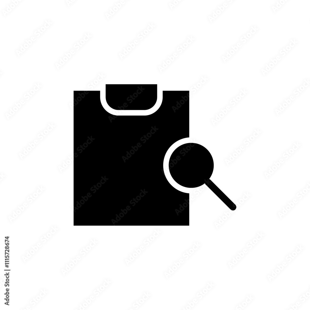 Poster inspection icon web design in vector