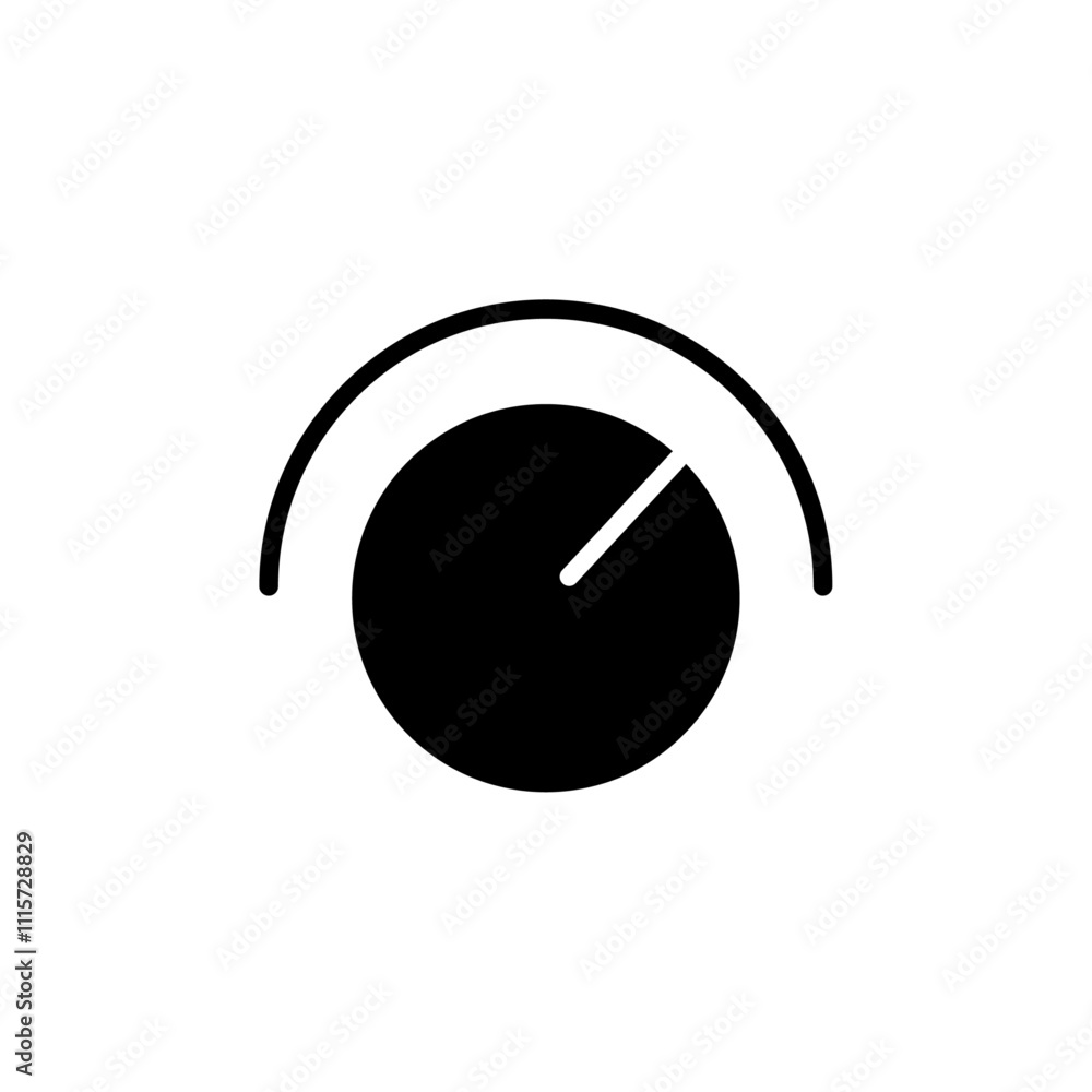 Poster knob icon web design in vector