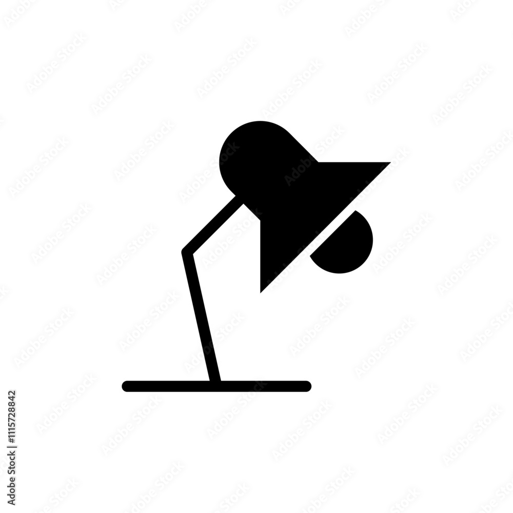 Poster Lamp icon web design in vector