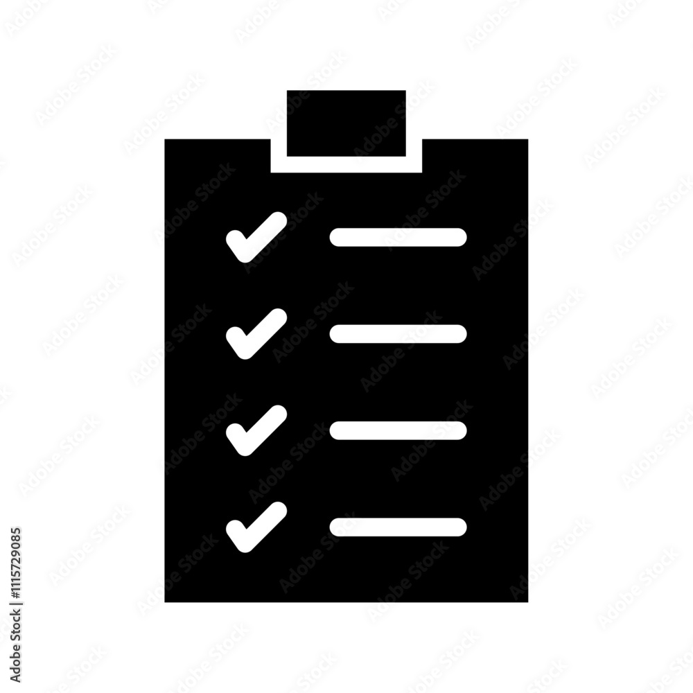 Poster list icon web design in vector