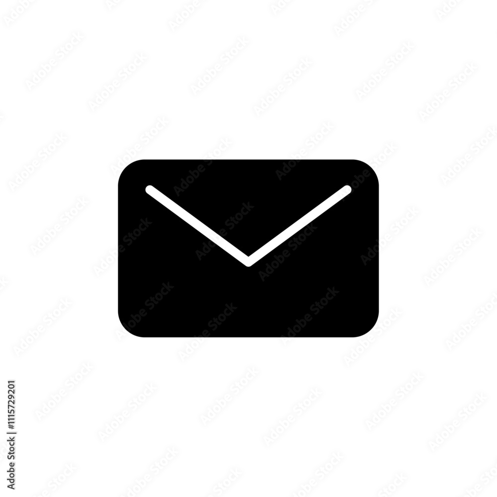 Poster Mail icon web design in vector