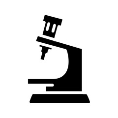 Microscope icon web design in vector