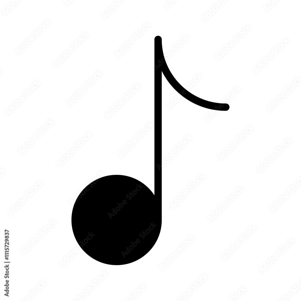Poster music note icon web design in vector
