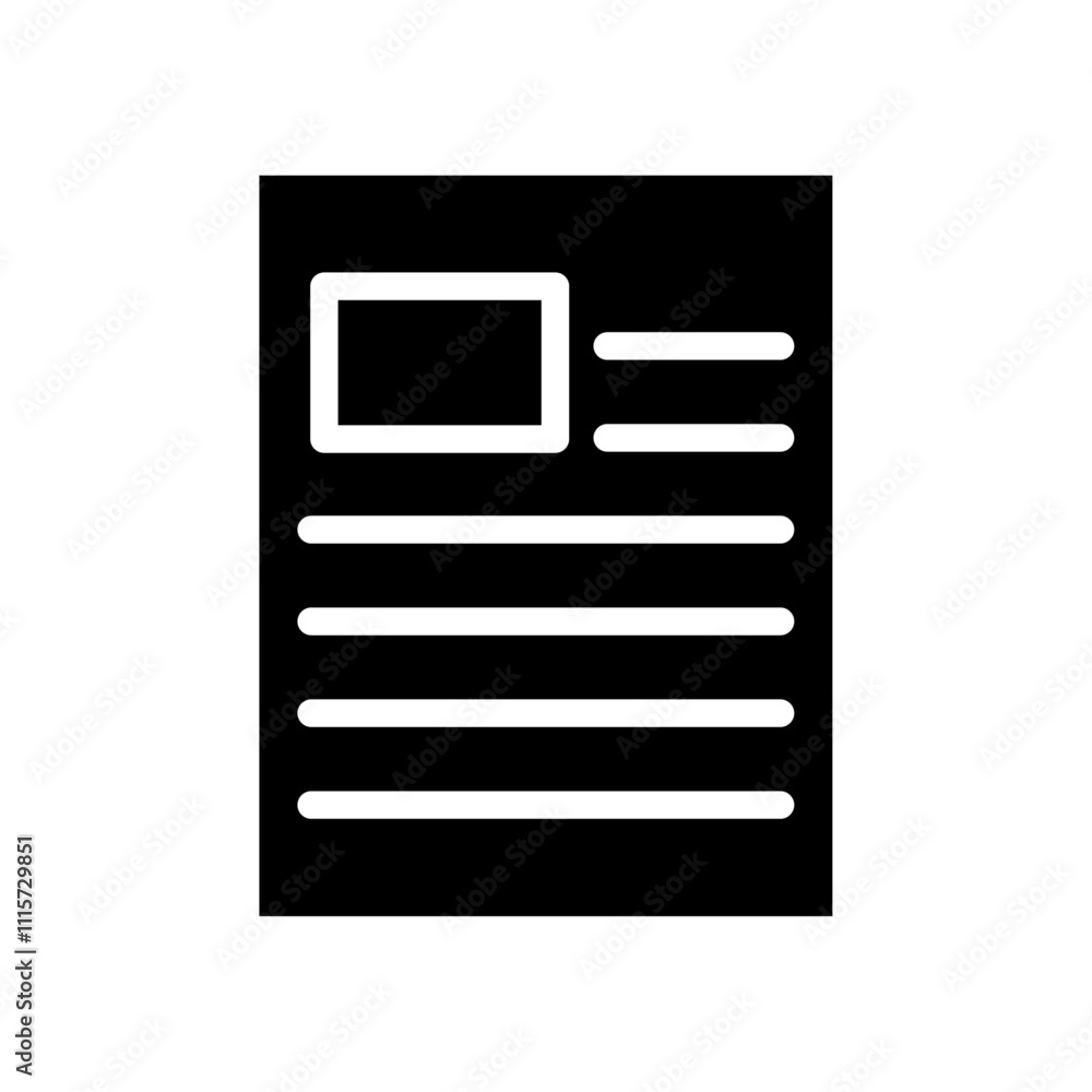 Poster news icon web design in vector