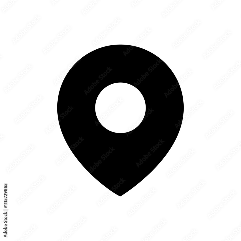Aufkleber navigation pin icon web design in vector