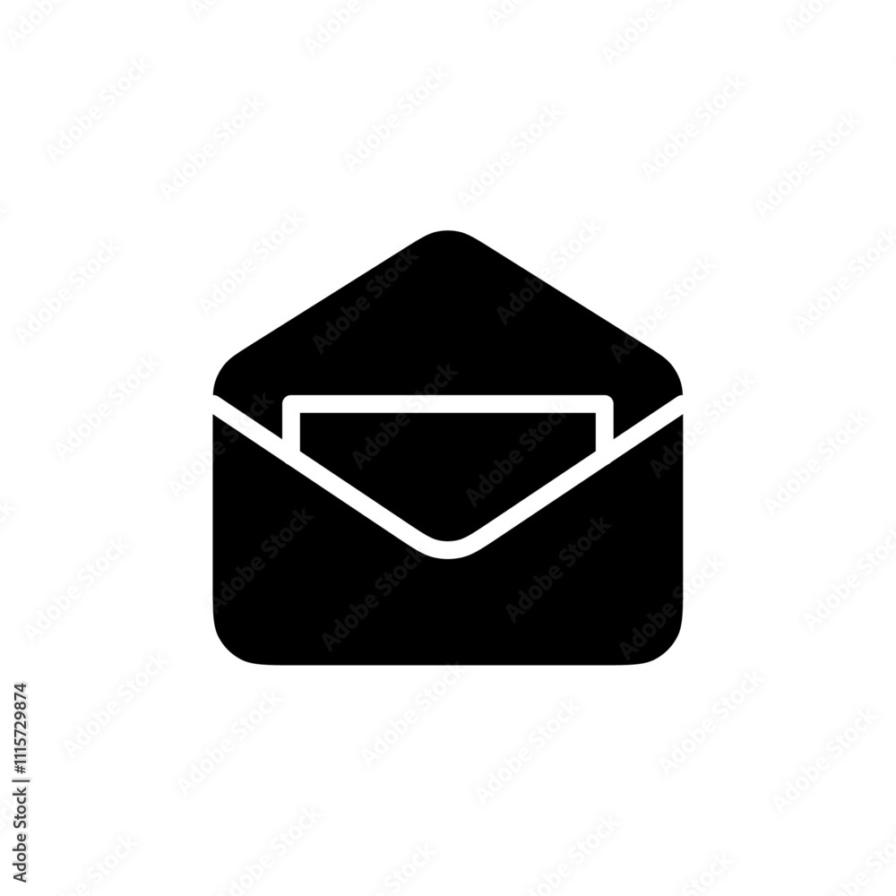 Aufkleber Newsletter icon web design in vector