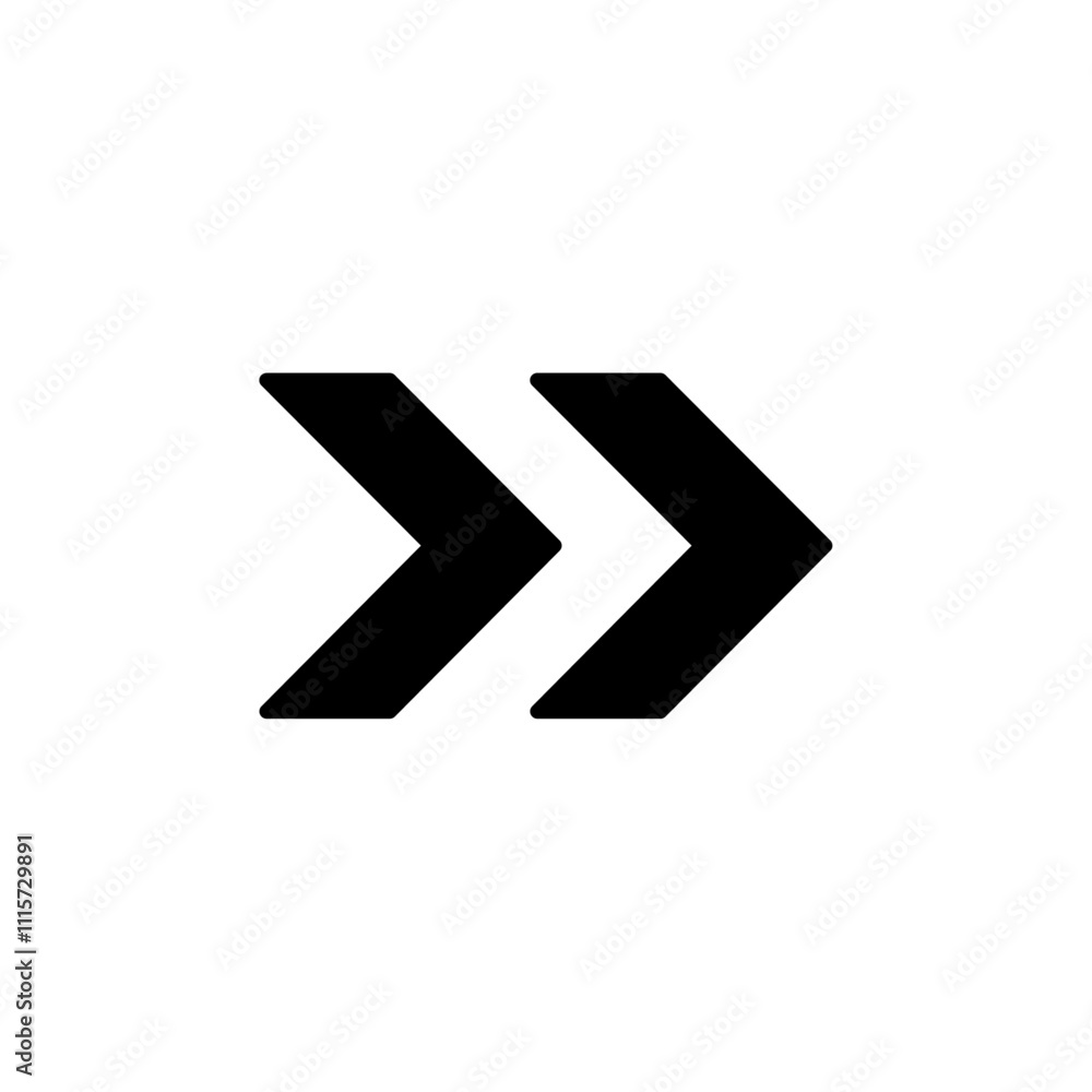 Aufkleber Next arrow icon web design in vector