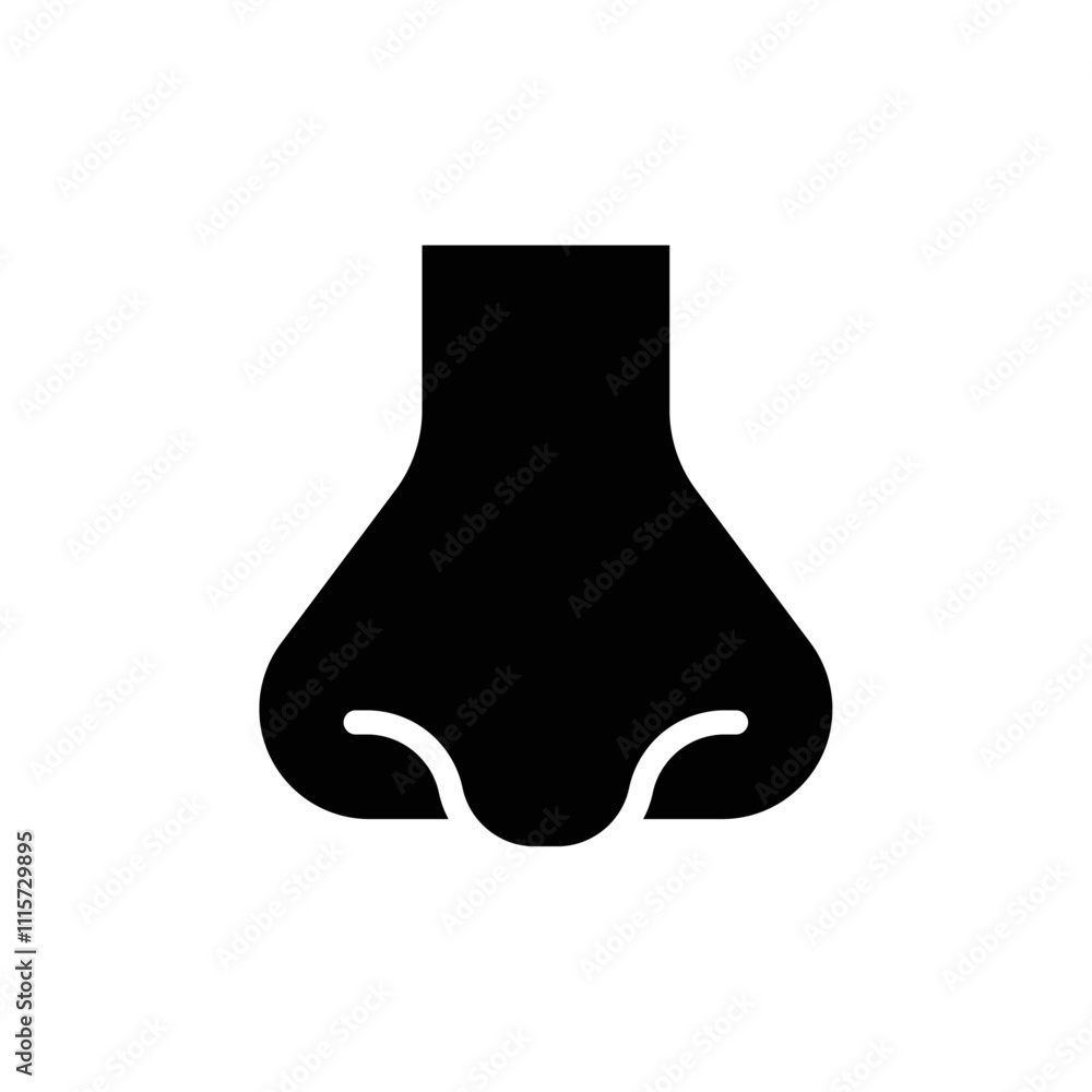 Poster nose icon web design in vector