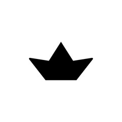 Paper boat icon web design in vector