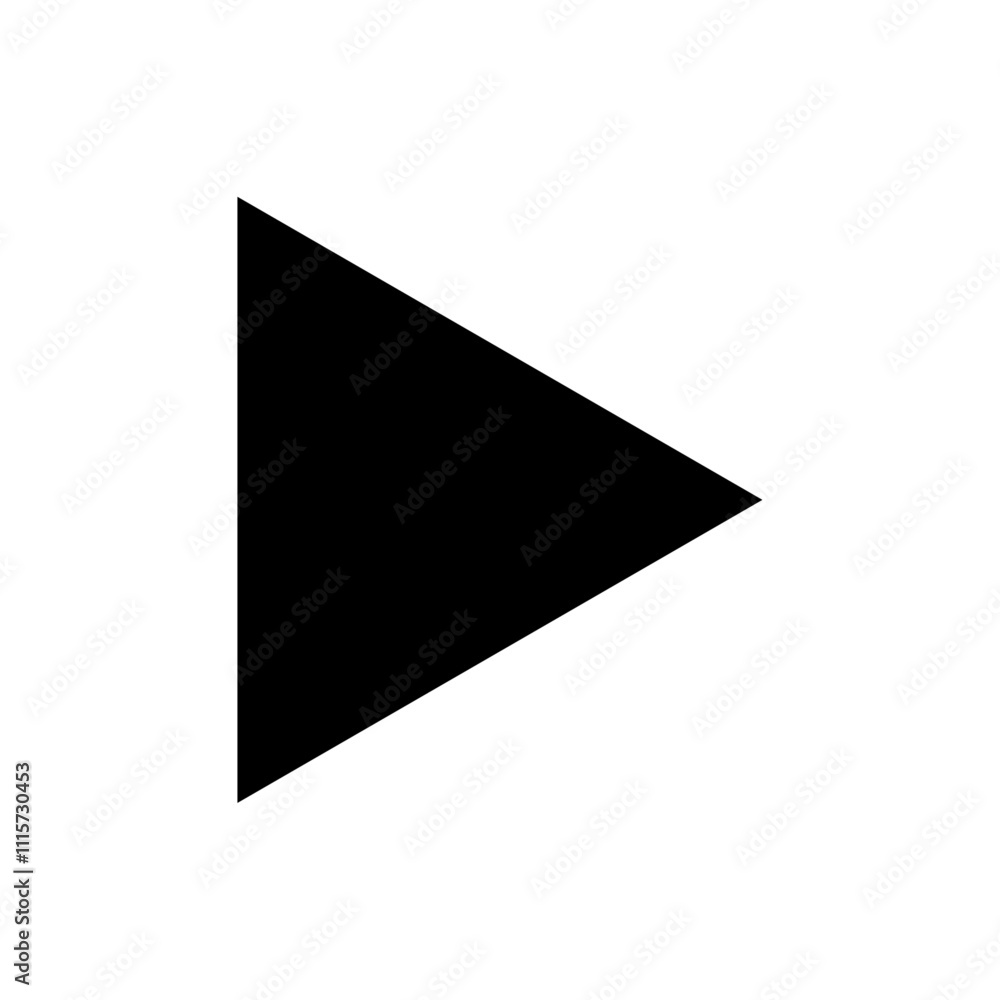 Aufkleber Play button icon web design in vector