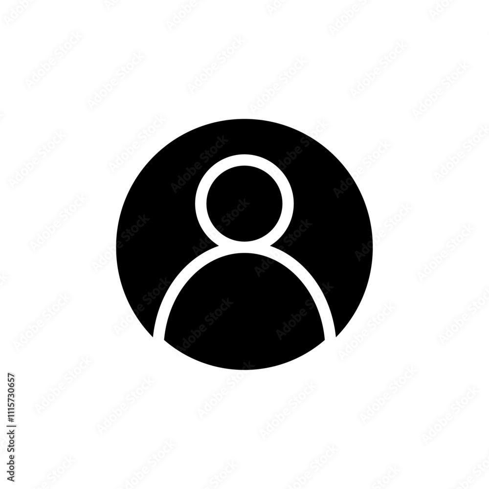 Poster Profile icon web design in vector