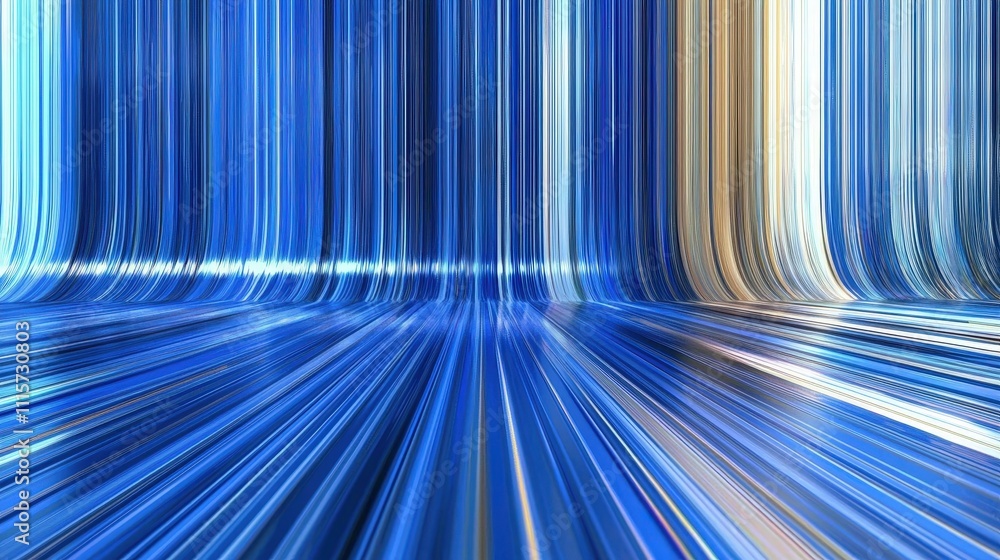 Aufkleber abstract blue digital network background internet cyber technology data flow lines s
