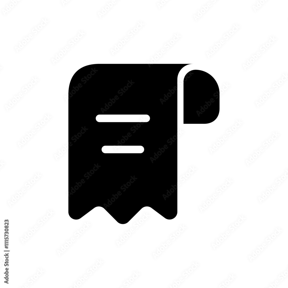 Poster Receipt icon web design in vector
