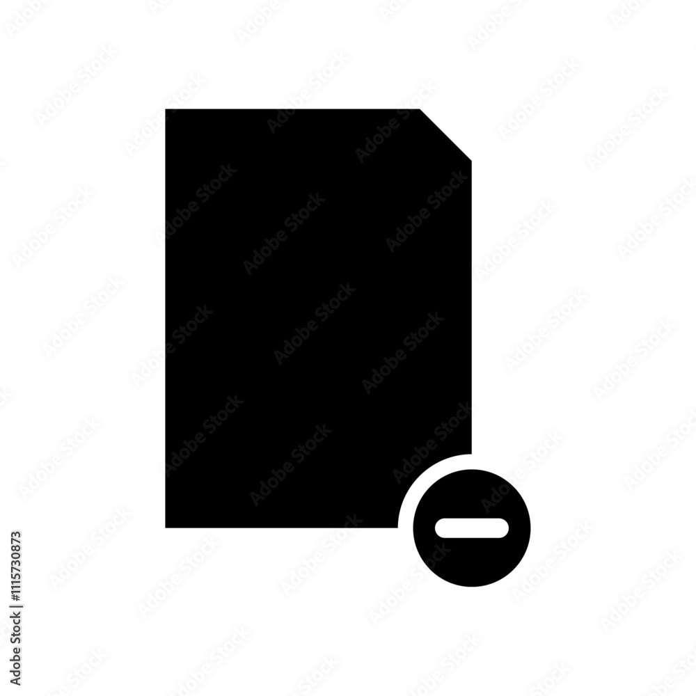 Poster Remove document icon web design in vector