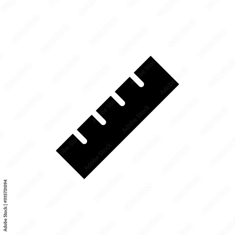 Aufkleber Ruler icon web design in vector