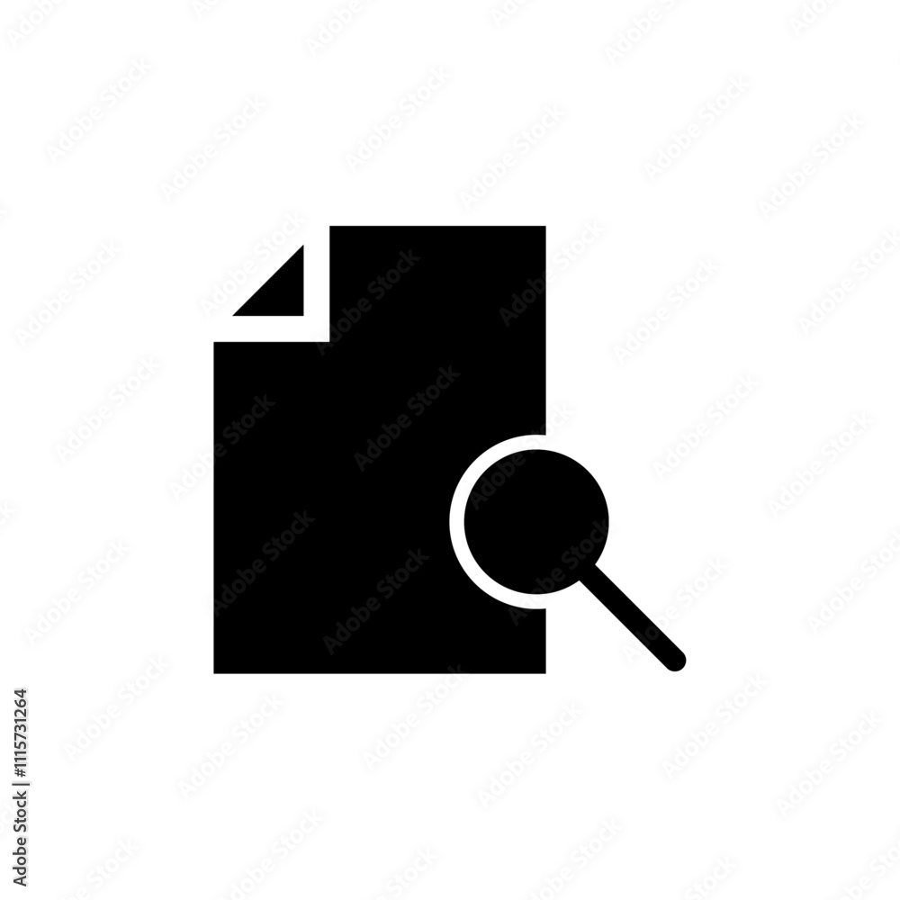 Poster Search file icon web design in vector