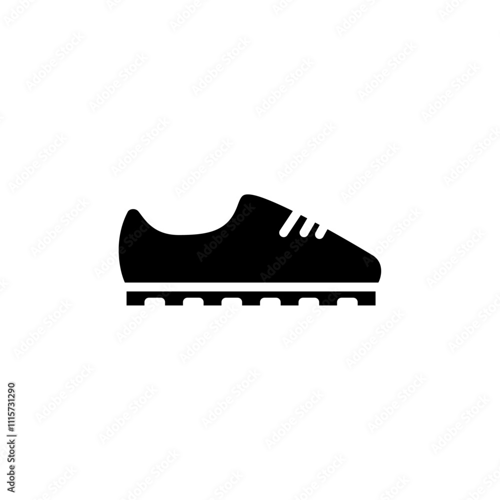 Poster shoe icon web design in vector
