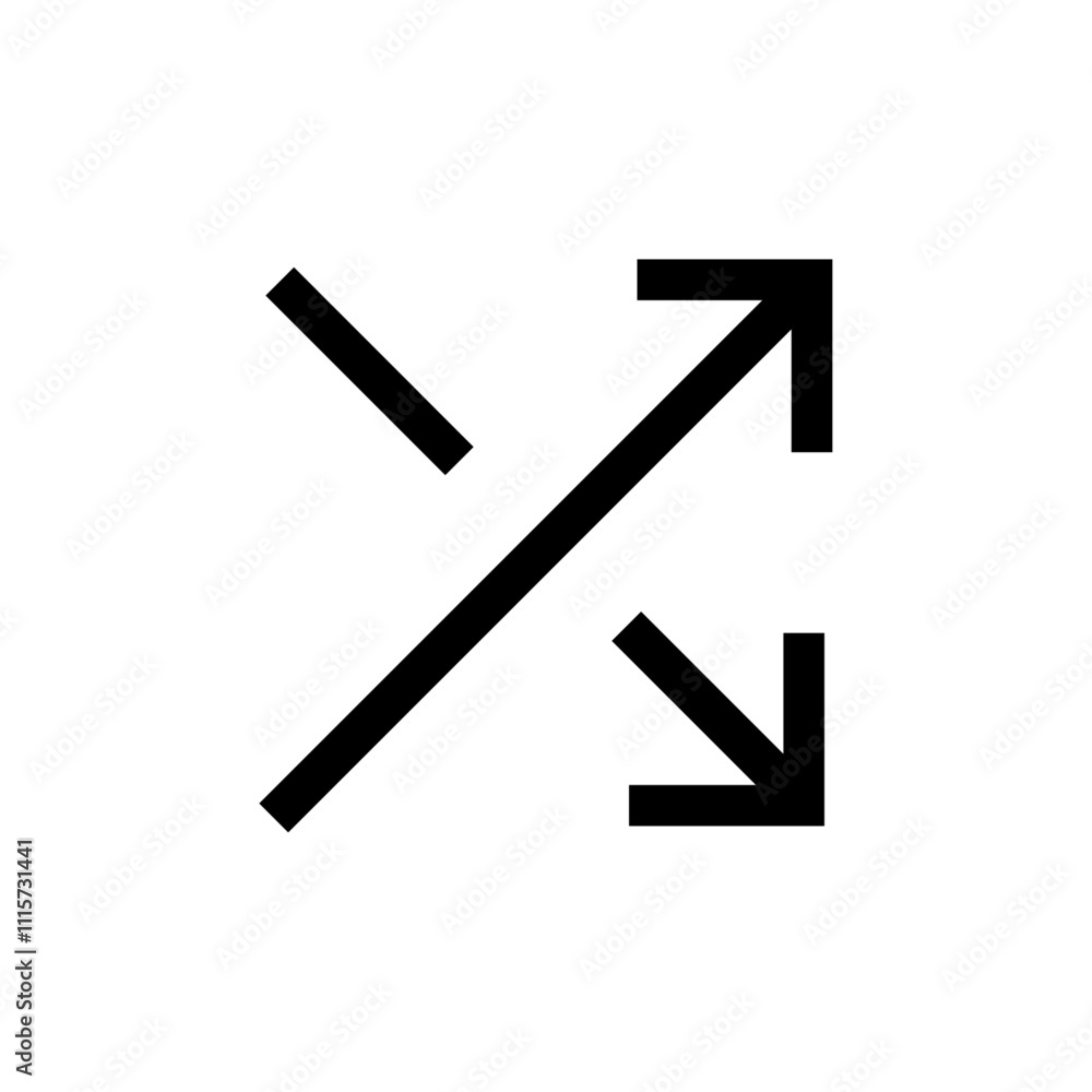 Poster shuffle icon web design in vector