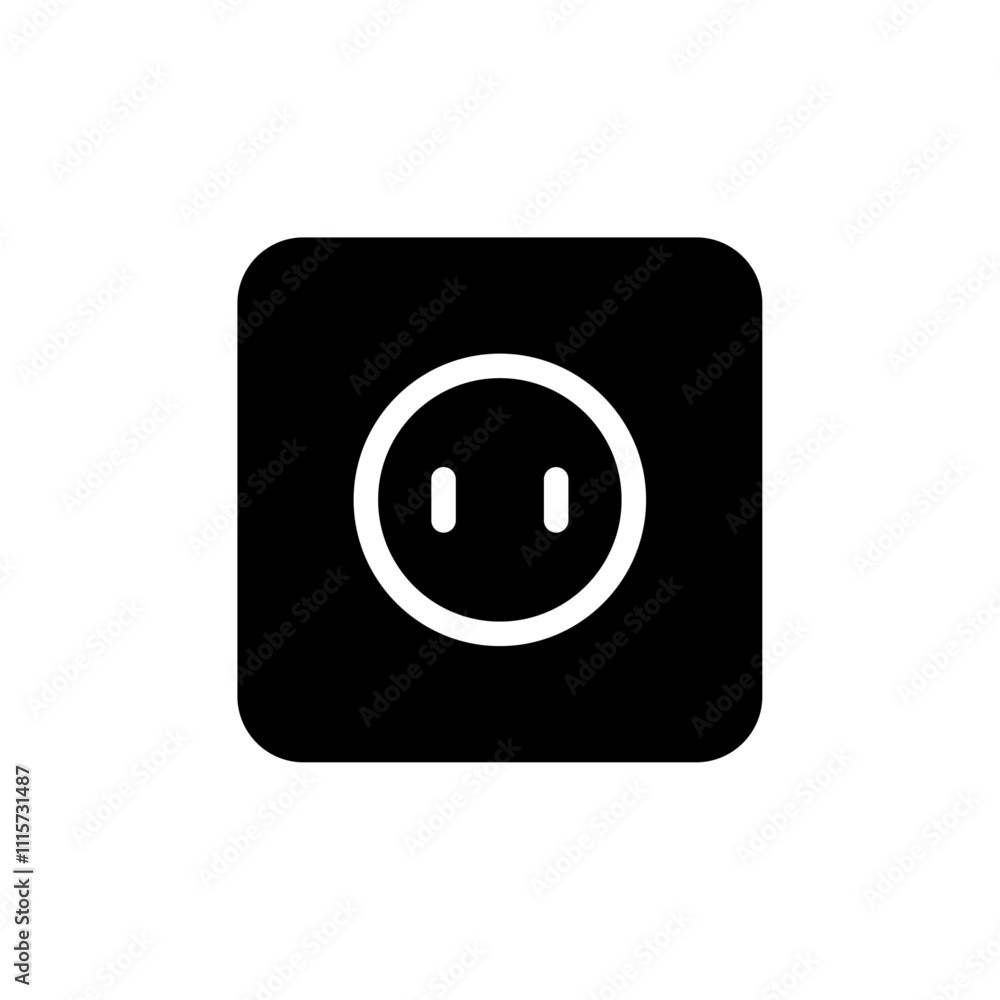 Poster Socket icon web design in vector