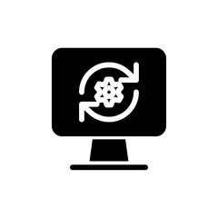 System update icon web design in vector