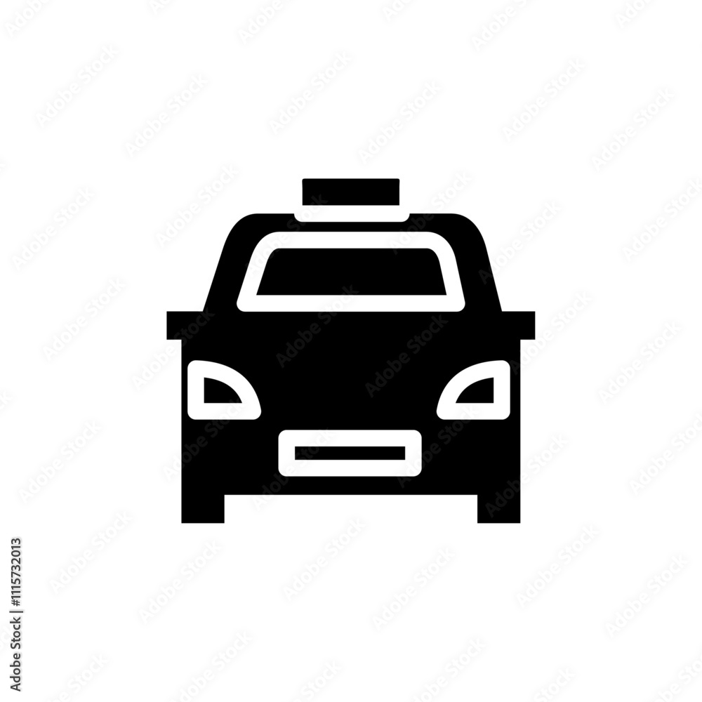 Poster taxi icon web design in vector