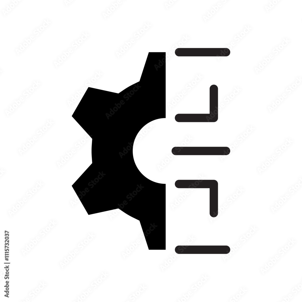 Poster technology icon web design in vector