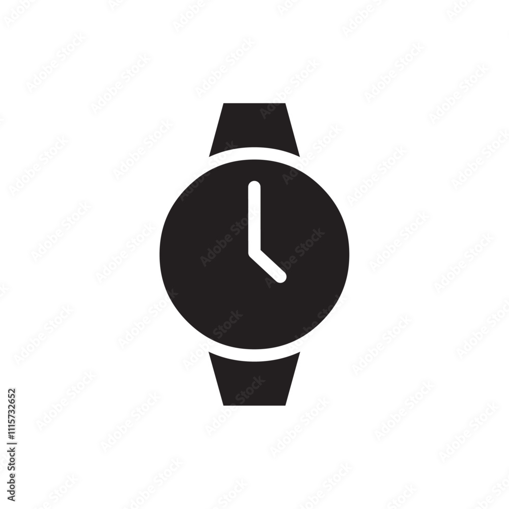 Poster Watch icon web design in vector