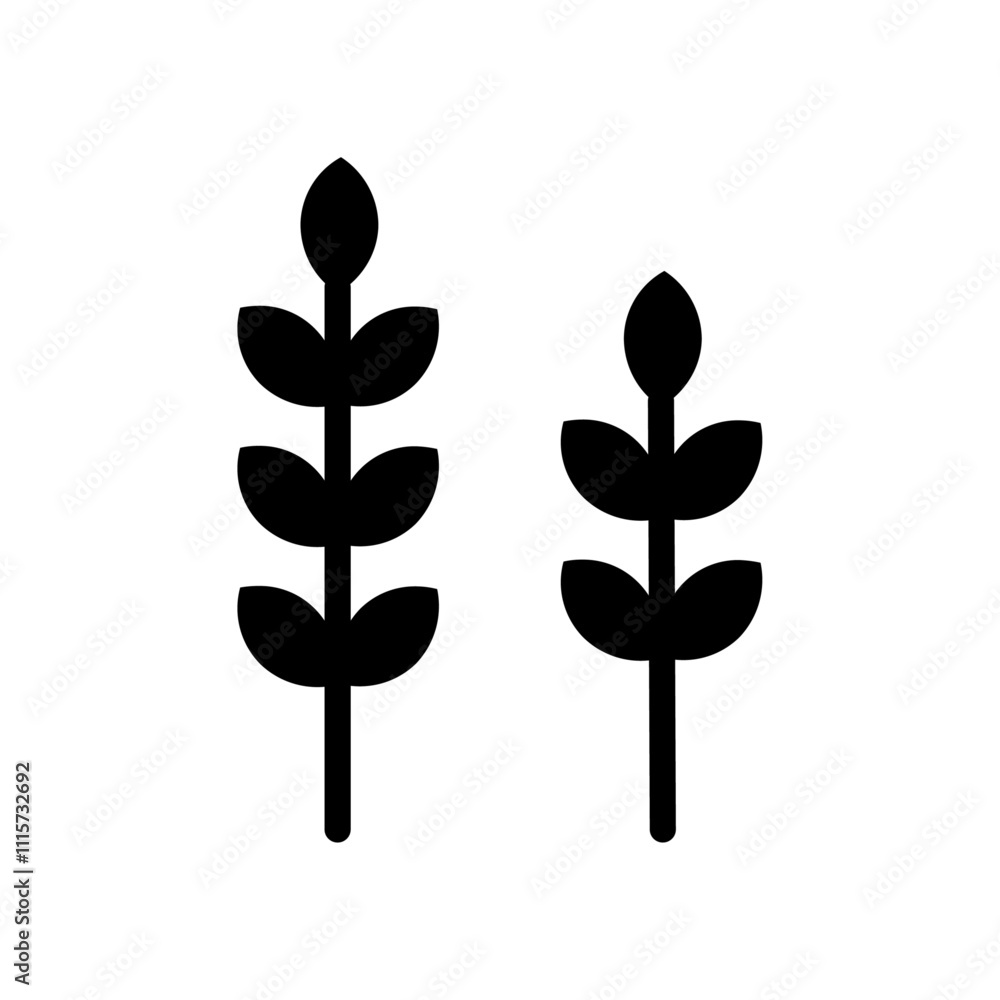 Aufkleber Wheat icon web design in vector