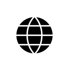 Website globe icon web design in vector