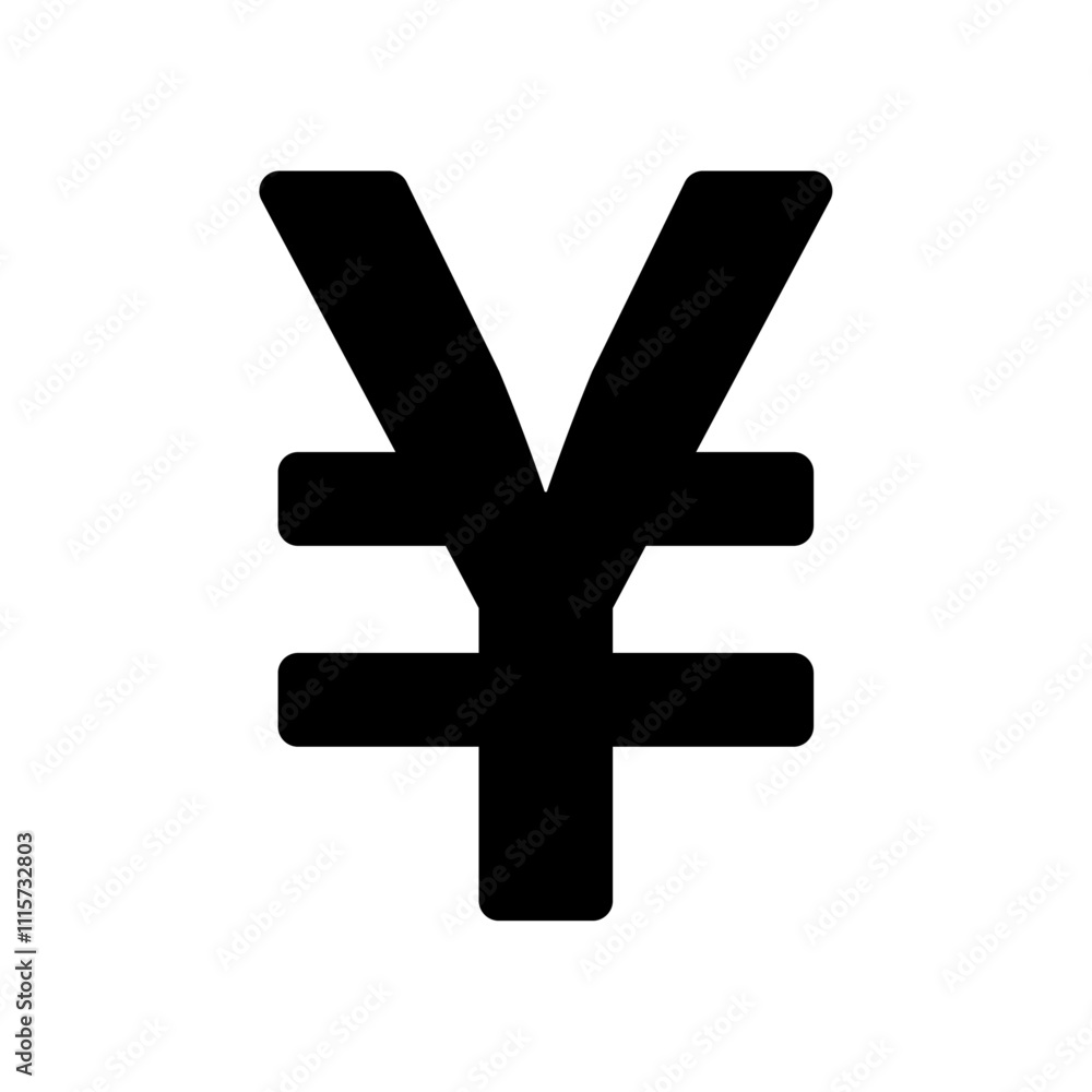 Poster Yen icon web design in vector
