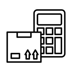 Shipping Calculator line icon