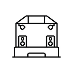 Concert Stage vector icon