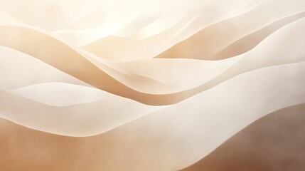 Obraz premium An abstract, wavy, light colored background.