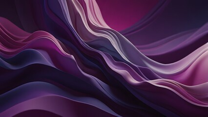 Obraz premium Abstract Purple and Violet Waves: A Digital Art Rendering of Flowing Fabric Textures