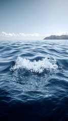 Obraz premium Ocean waves and water splash.