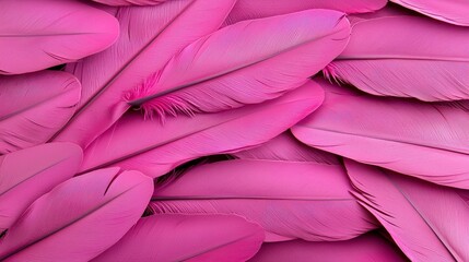 Obraz premium Pink Feathers Background Texture Design Fashion Nature
