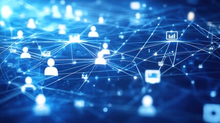 Obraz premium Abstract Network Connection
