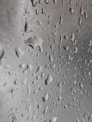 water drops on a window