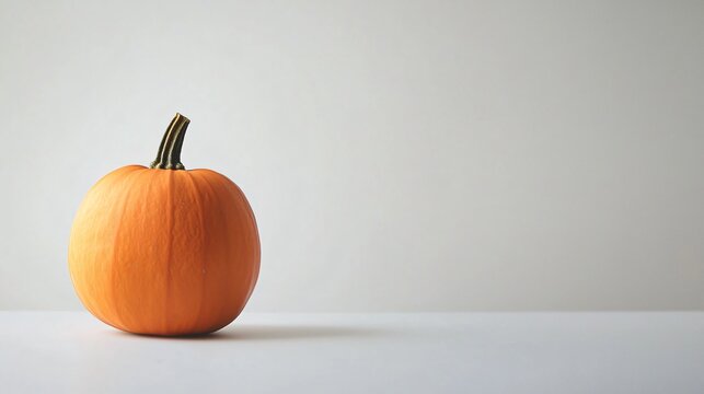 Vibrant orange butternut squash on a clean, neutral surface in a bright studio setting