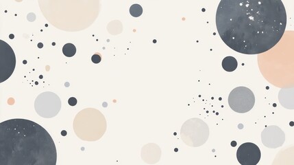 Subtle Elegance: Gradient Grey Circles on a Simple Background