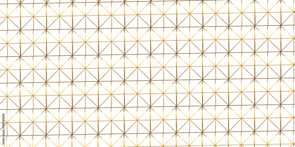 Poster mondrian style of diagonal square pattern vector. design geometric tile gold on black background. mo