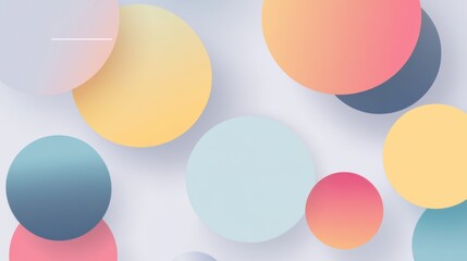 Subtle Elegance: Gradient Grey Circles on a Simple Background