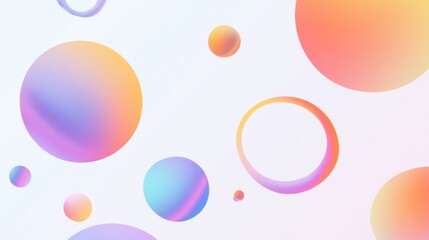 Subtle Elegance: Gradient Grey Circles on a Simple Background