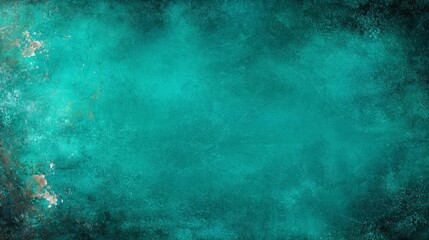 Fototapeta premium Emerald Green Grunge Texture Background Vintage Dark Rustic Aged Overlay