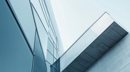 Modern Building Architecture Glass Concrete Design